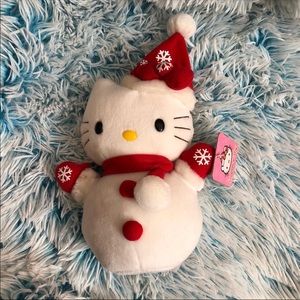 Sanrio Hello Kitty Snowman Plush❤️